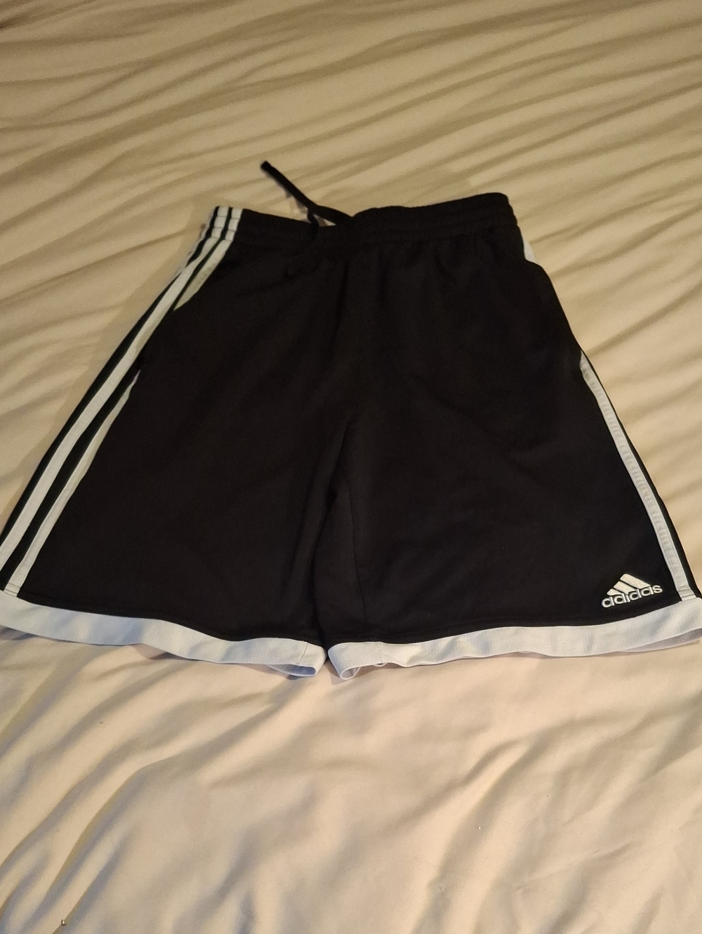 Boys Adidas Classic Black Athletic Shorts